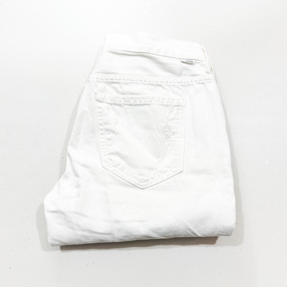 Mother The Loosey Party Crashers Straight Leg Ripped Denim Jeans Size 26